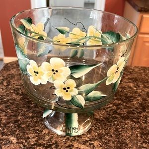 Hand Painted Glass Bowl